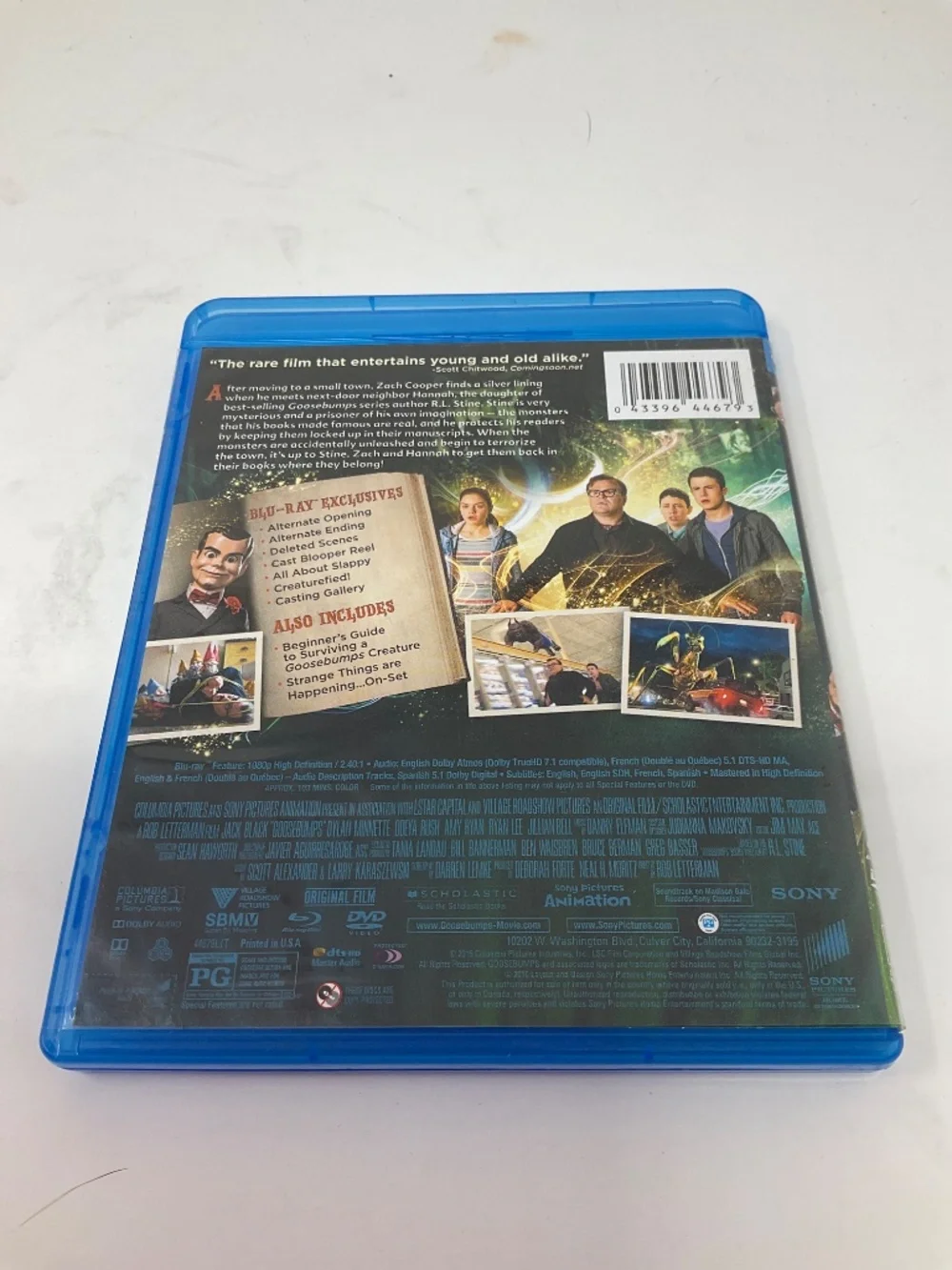Blu Ray - JackBlack Goosebumps. V 253